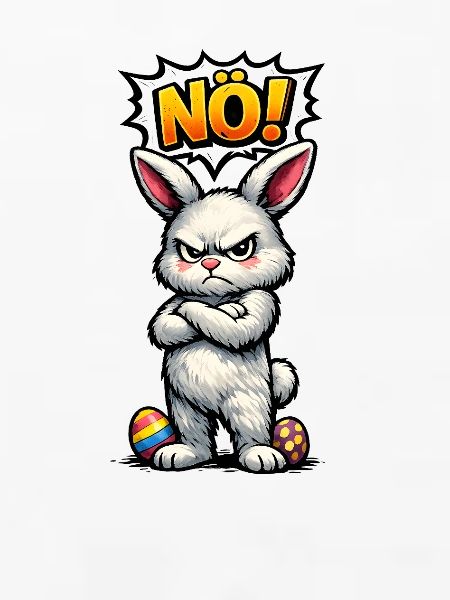 NÖ Hase Comic Ostern Geschenk