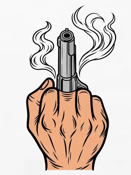 Mittelfinger - Pistolen - Statement 