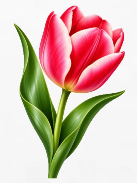 Rosa Tulpenblüte