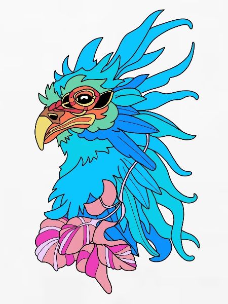 Seltsamer Vogel Phönix