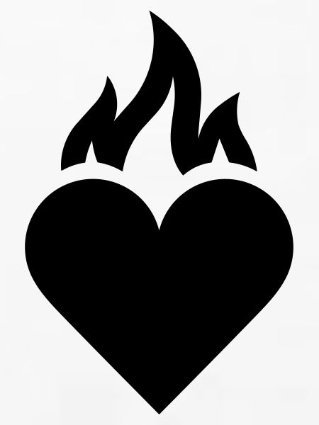 flammendes Herz