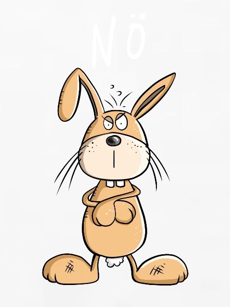 NÖ Hase Comic Ostern Geschenk