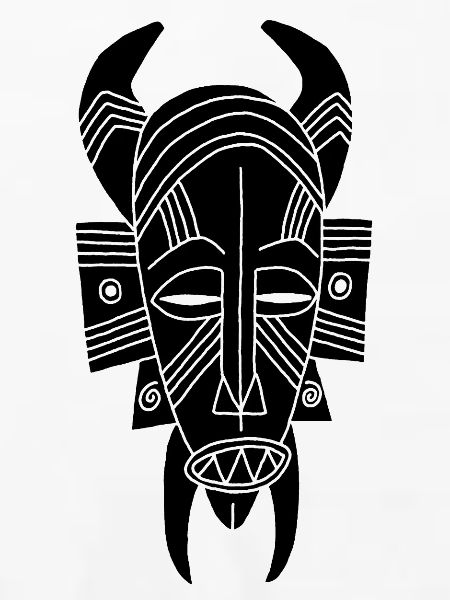 Afrikanischer schwarzer Dämon