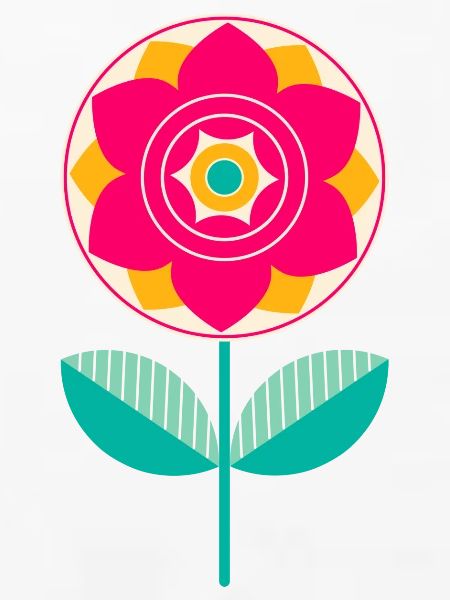 Süße bunte Blume