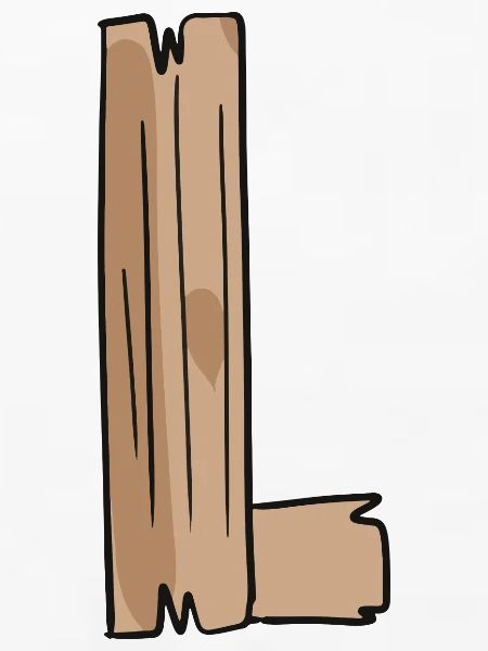 Buchstabe L Holz Holzbuchstabe Name