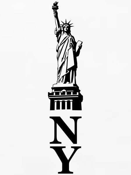 Freiheitsstatue Silhouette