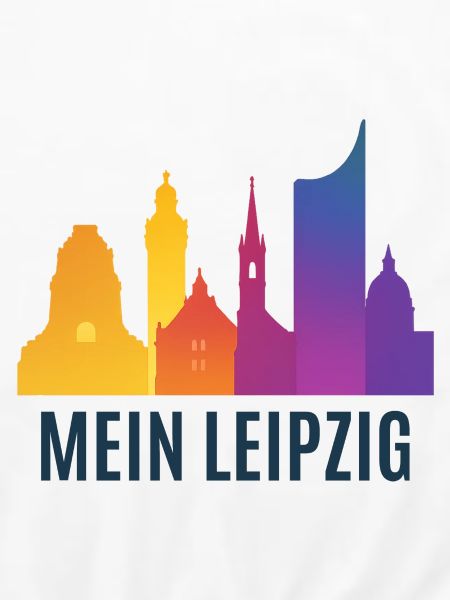Leipzig Farbverlauf Skyline