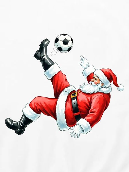 Weihnachtsmann Fußball