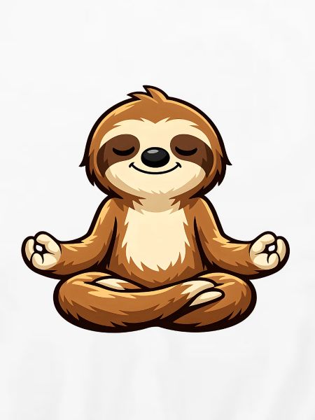 Faultier beim Yoga