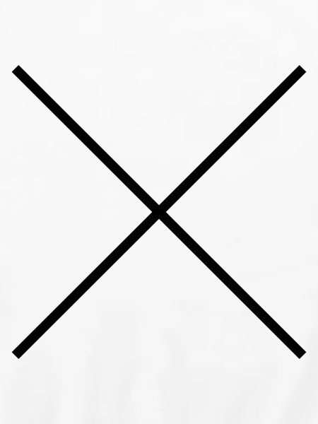 Kreuz dünn