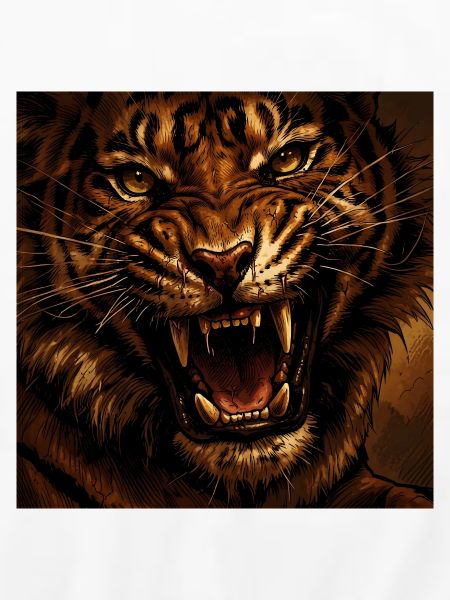 Tigersturm Brüllender Feuerblick