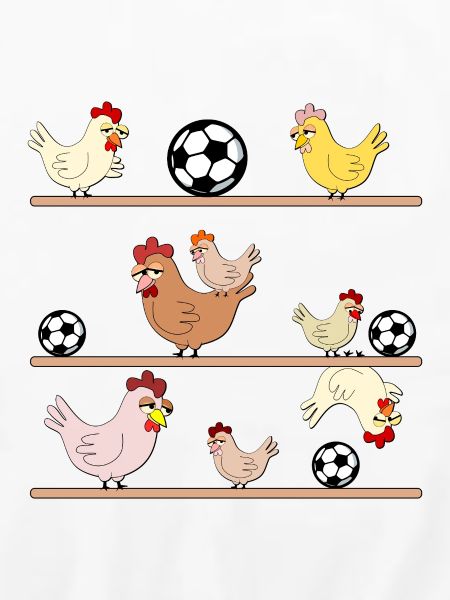 Hühnerstall Hühner Fußball