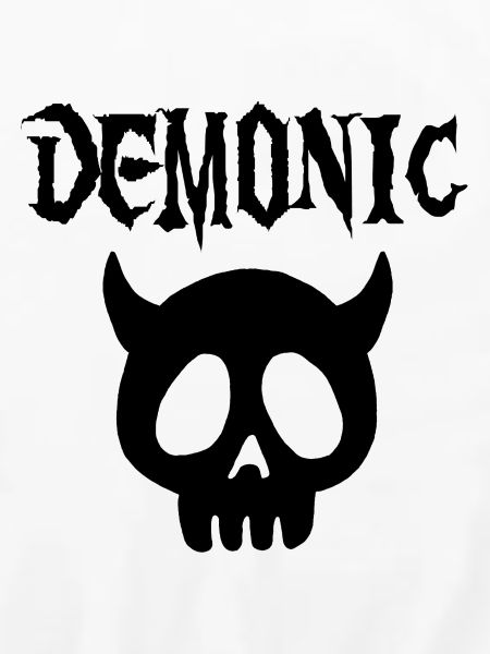 Manga Dämonenschädel (Schwarz)