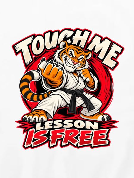 Karate-Tiger – freche Kampfansage im Comicstil