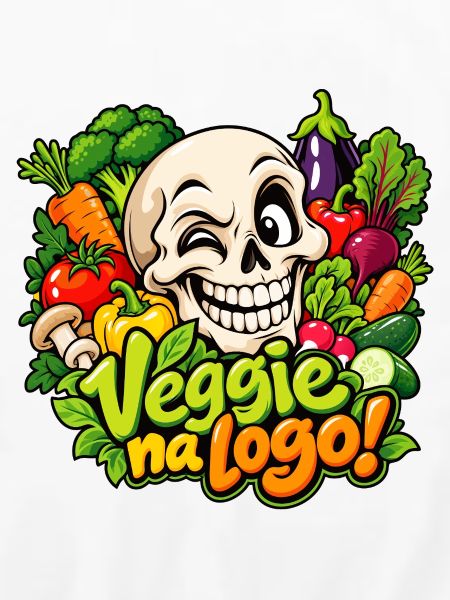 Lustiger Veggie Skull