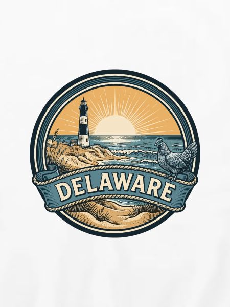 Delaware Cape Henlopen Retro-Reiseabzeichen