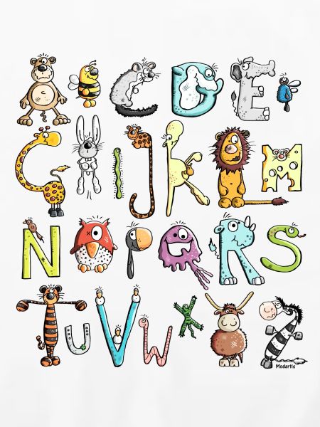 Buntes Tier Alphabet - ABC