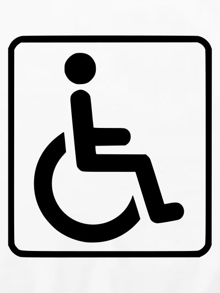 Rollstuhlsymbol für Behinderte #