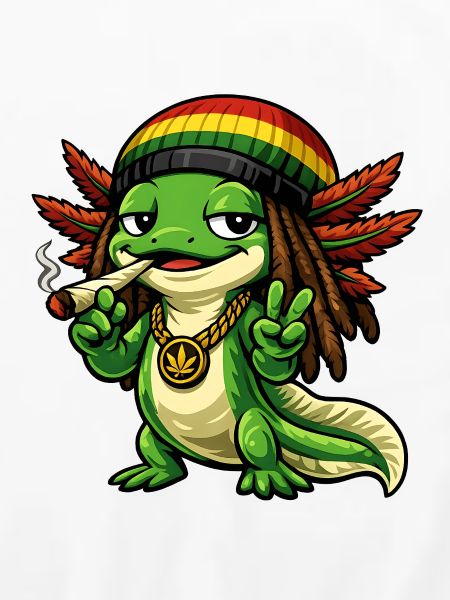 Cooler Rastafari Axolotl