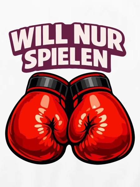 Boxer mit ironischem Statement