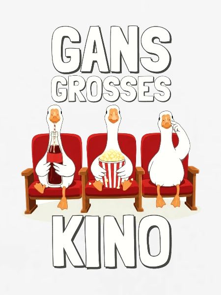 GANS GROßES KINO - rot/beige Gänse