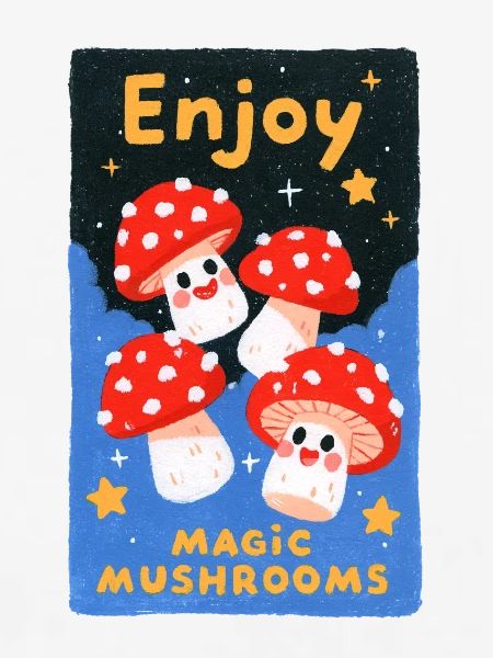Enjoy bunte Pilze