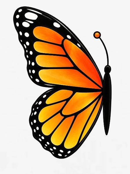 Matching butterfly - left wing 