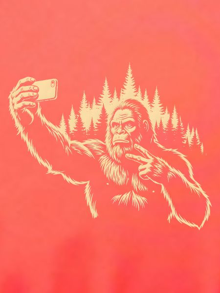 Sasquatch-Selfie in Pines