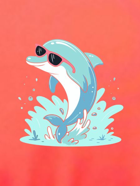 Dolphin Summer Pink Glasses