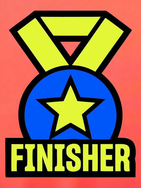 Stolzer Finisher Medaille Stern