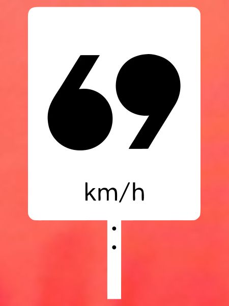 69 km/h