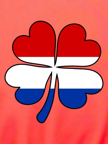 Holland Flagge Kleeblatt