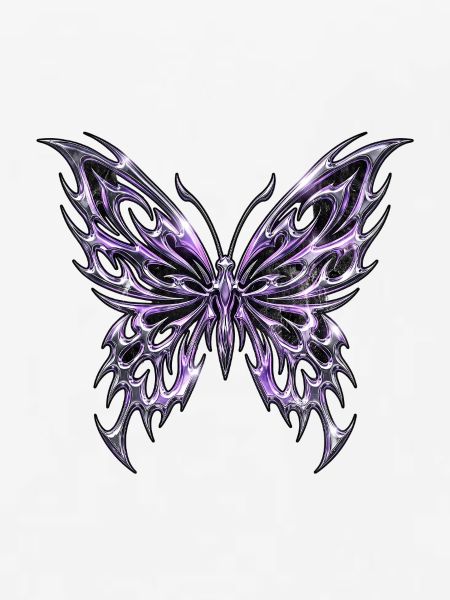 Chrom Schmetterling