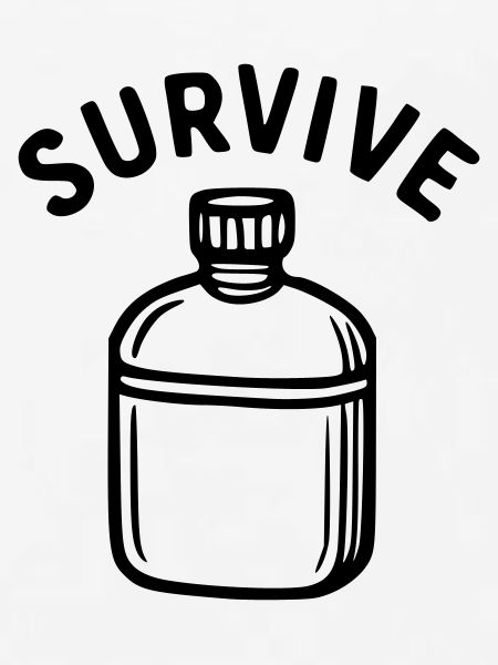 Survive - Wasserflasche
