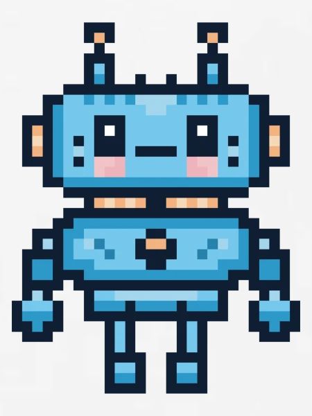 Pixel-Art-Roboter