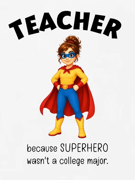 Geschenk Lehrerin Superheldin