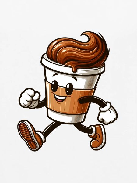 Kaffee Becher Kaffeebecher läuft Geschenk