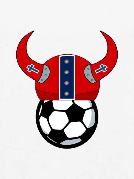 Norwegen - Fußball Wikingerhelm