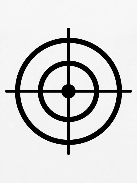 Zielscheibe Target dick