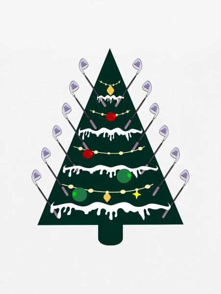 Weihnachtsbaum, Golfen Golfschläger