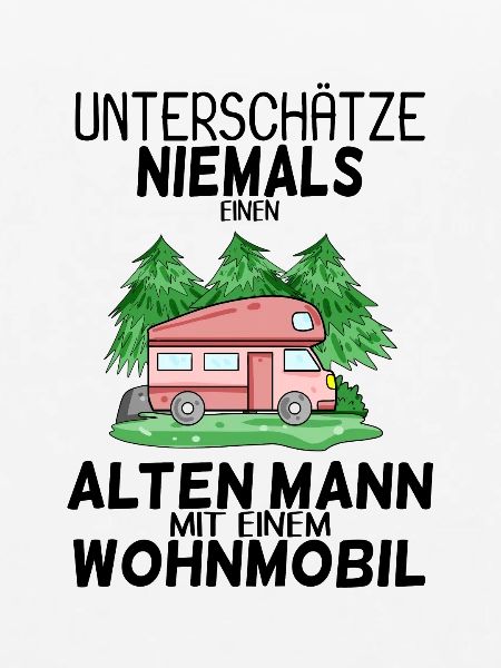 Alter Mann Wohnmobil