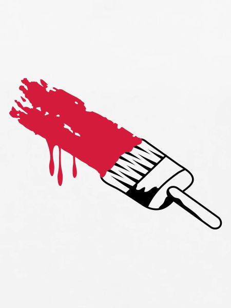 Pinsel mit Farbe