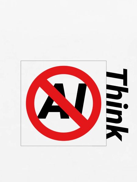 Minimalistische verbotene Textillustration