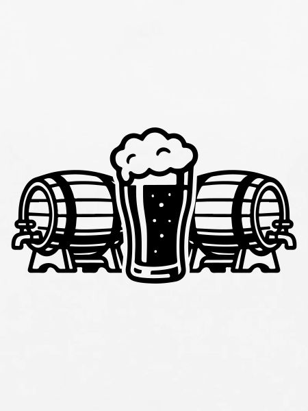 Bier Bierfass Bierglas