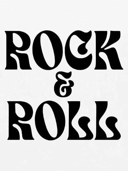 Rock'n'Roll-Musik-Logo-Design