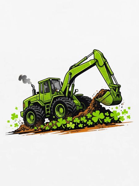 St. Patricks Day Bagger-Konstruktion