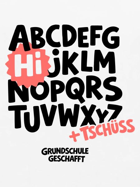 Grundschule Abschluss Shirt ABC