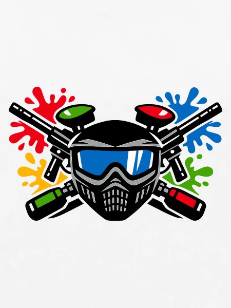 Graffiti-Helm mit Farbspritzer