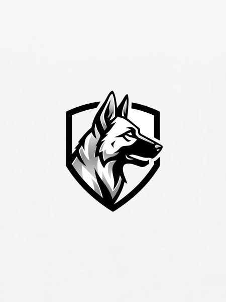 Schäferhund Wappen Security