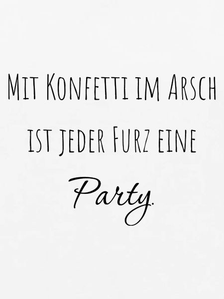Mit Konfetti...